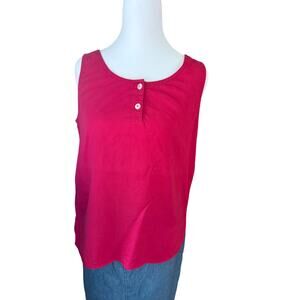 Vintage LizSport  Rayon Tank Top Size Small